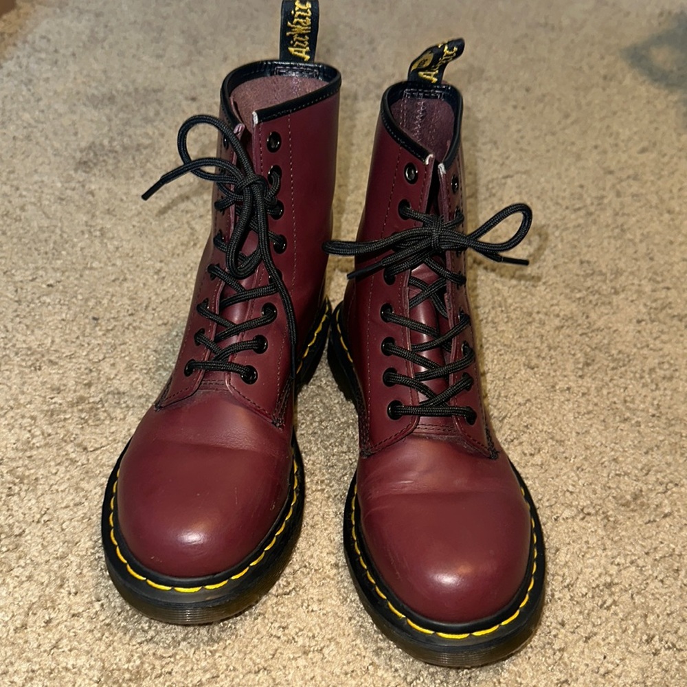 Red Dr martens